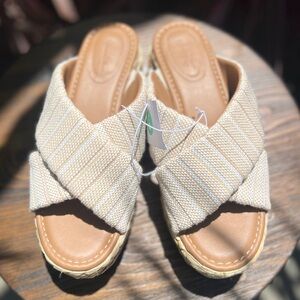 Women's Woven Slide Sandals NWT